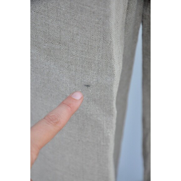 Vintage Beige Linen Ankle Pants - High Waisted Pants - Tapered Pants XXS XS - Picture 9 of 10